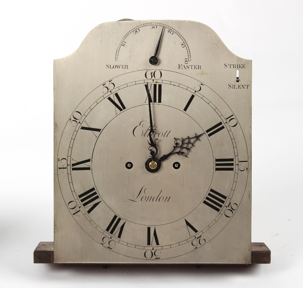 The Henry & Tricia Byrom Collection - John Ellicott, London, a mahogany hooded wall clock, circa - Image 5 of 6