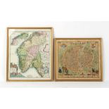 Property of a lady - HOMANN, Johann Baptist - Regni Norvegiae (Norway) - hand-coloured map