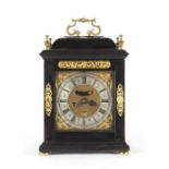 The Henry & Tricia Byrom Collection - Henry Stockar, London, an ebonised table clock, circa 1690,