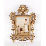 The Henry & Tricia Byrom Collection - a late 19th century German painted porcelain plaque