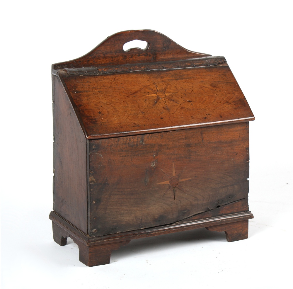 Property from the estate of the late Julian Bream (1933-2020) - an oak box with leather hinged