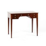 Property of a gentleman - an early 19th century Regency period mahogany lowboy or side table, with