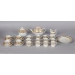Property of a deceased estate - a late 18th / early 19th century English porcelain twenty-four piece