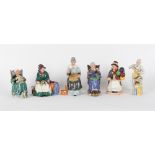 Property of a deceased estate - six Royal Doulton figures including HN 2818 Balloon Girl and HN 2256