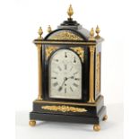 The Henry & Tricia Byrom Collection - Foord & Son, Hastings, an ebonised cased bracket clock,