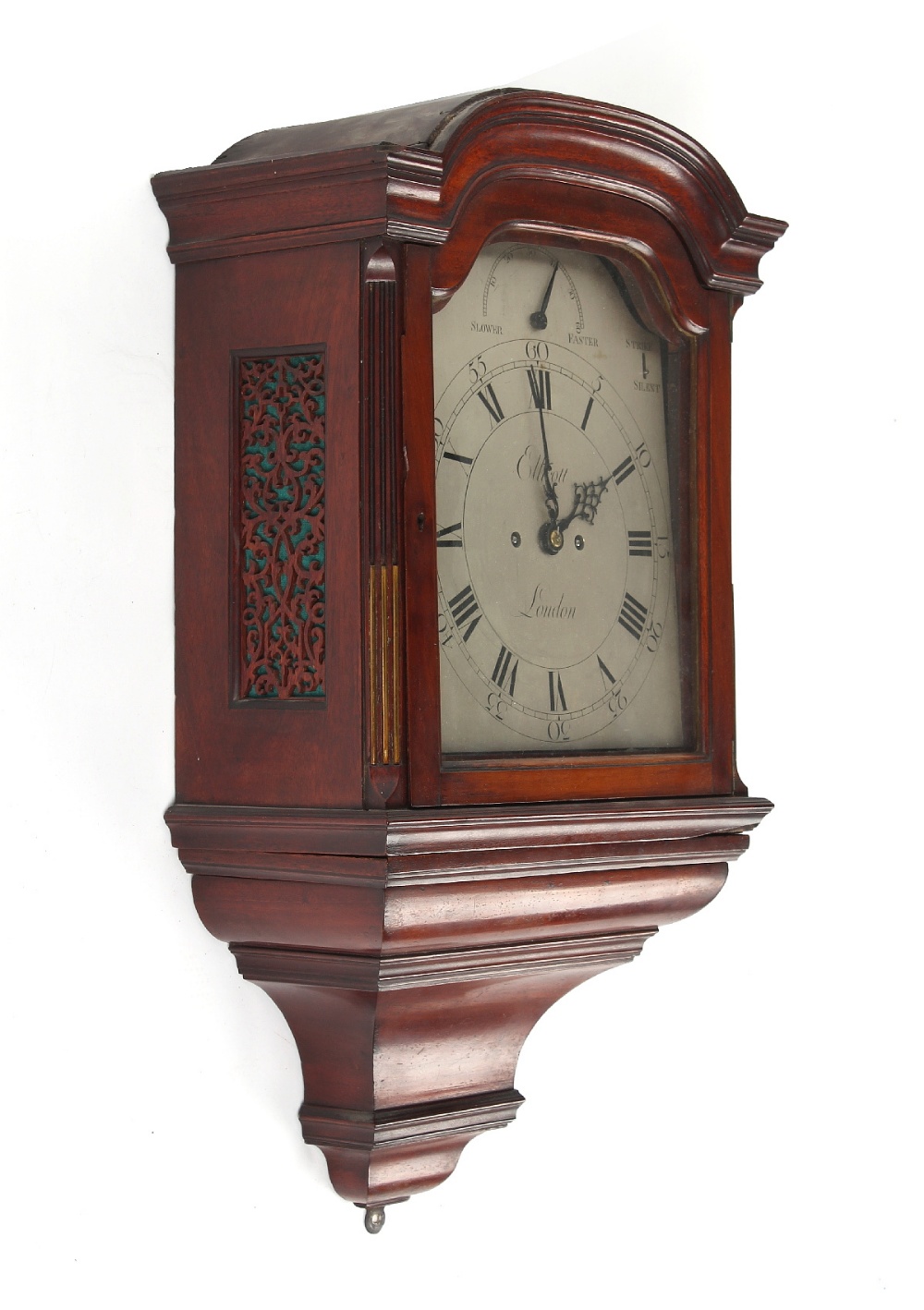 The Henry & Tricia Byrom Collection - John Ellicott, London, a mahogany hooded wall clock, circa - Image 2 of 6