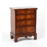 Property of a deceased estate - a Bevan Funnell Reprodux mahogany bachelor chest, 23.25ins. (59cms.)