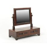 Property of a deceased estate - an early 19th century mahogany & inlaid rectangular swing-frame