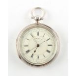The Henry & Tricia Byrom Collection - a Victorian silver open faced pocket watch with centre seconds