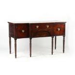 Property of a lady - an early 19th century Regency period mahogany breakfront sideboard with six