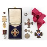 Property of a deceased estate - a Diocese of London Order of Readers silver & enamel medal,