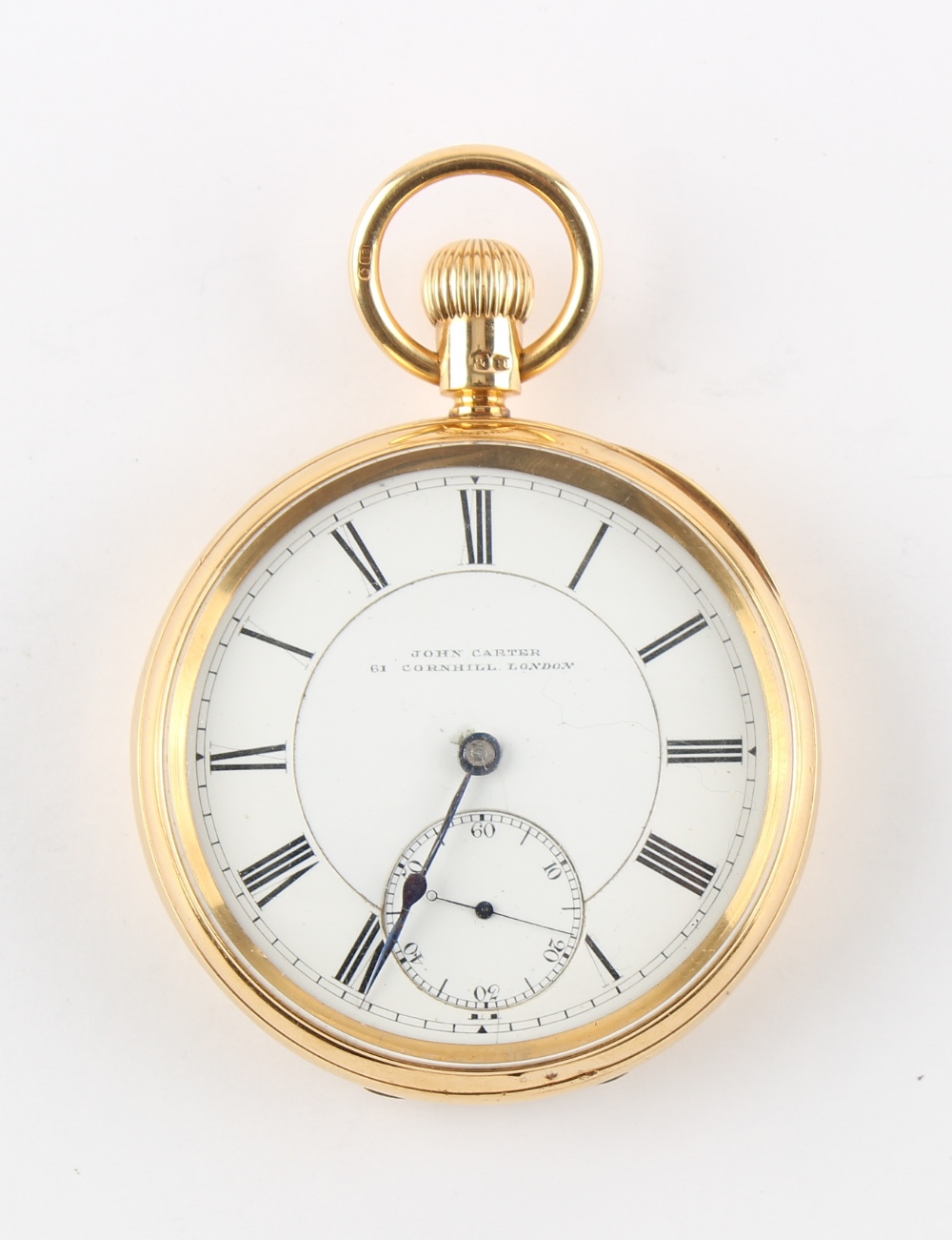 The Henry & Tricia Byrom Collection - an 18ct gold open faced pocket watch, the movement engraved '