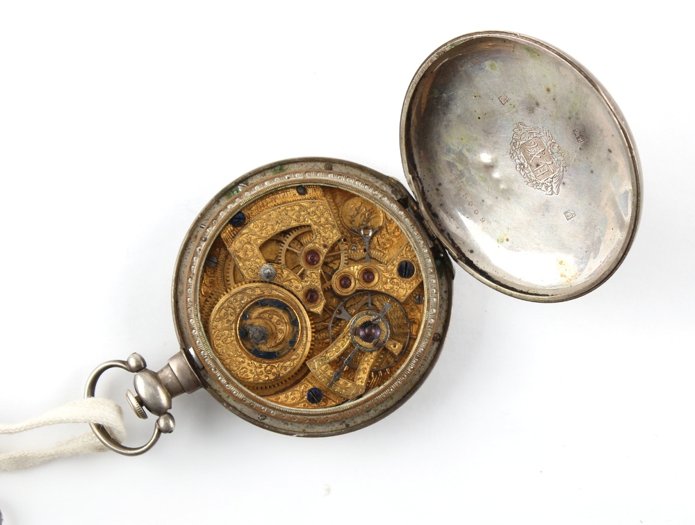 The Henry & Tricia Byrom Collection - a 19th century silver pocket watch for the Chinese market, the - Image 3 of 3