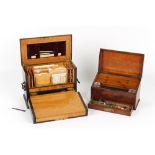 The Henry & Tricia Byrom Collection - a late Victorian rosewood & marquetry inlaid writing box,