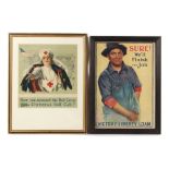 Property of a gentleman - an American First World War propaganda poster - 'SURE! We'll Finish the