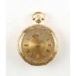 The Henry & Tricia Byrom Collection - a George IV 18ct gold open faced pocket watch, the fusee