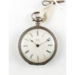 The Henry & Tricia Byrom Collection - a 19th century silver pocket watch for the Chinese market, the