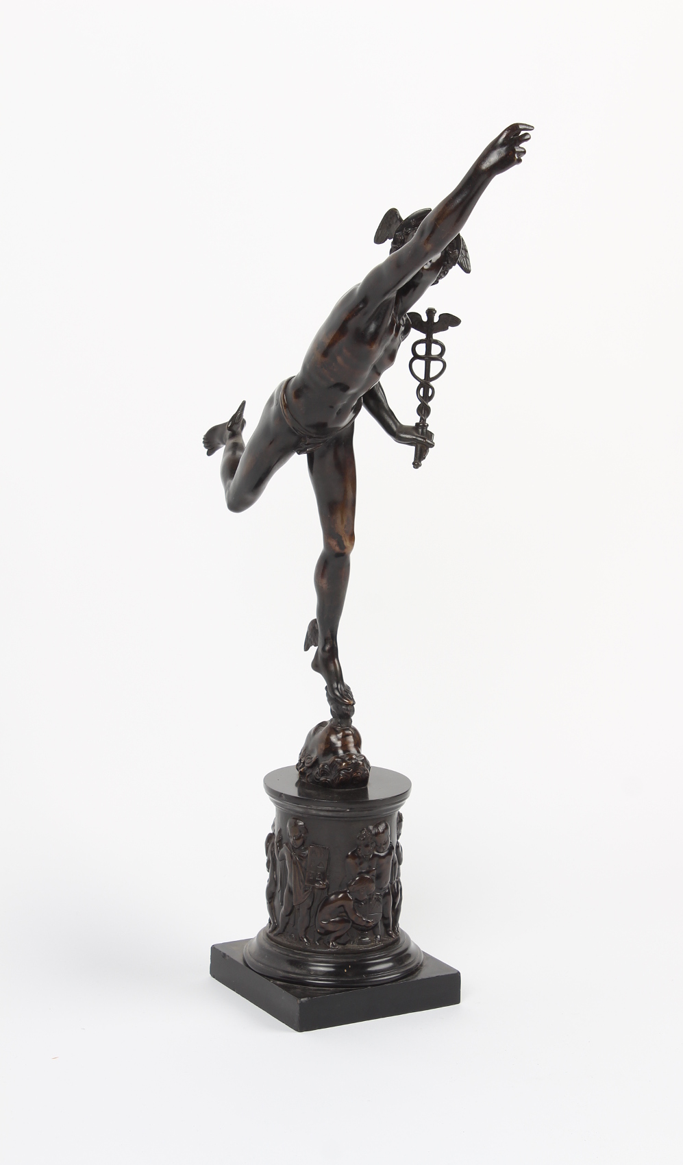 The Henry & Tricia Byrom Collection - a late 19th century patinated bronze figure of Mercury, The - Bild 2 aus 3