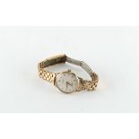 Property of a gentleman - a gentleman's Accurist 9ct gold cased wristwatch on later plated