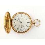 The Henry & Tricia Byrom Collection - a Victorian 18ct gold hunter pocket watch, the fusee