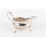 The Henry & Tricia Byrom Collection - a good grade George III silver sauceboat, indistinct maker's