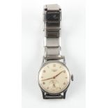 Property of a gentleman - a gentleman's Longines stainless steel cased mechanical wristwatch, on