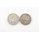 Property of a lady - coins - a 1935 George V silver crown; together with a 1937 George VI silver