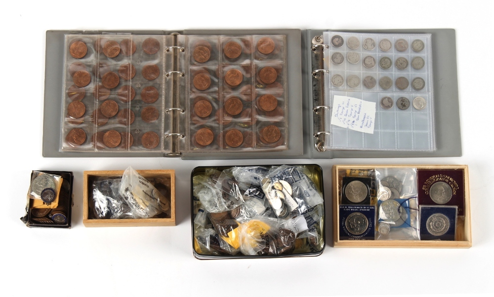 Property of a lady - a coin collection including QV silver coins.