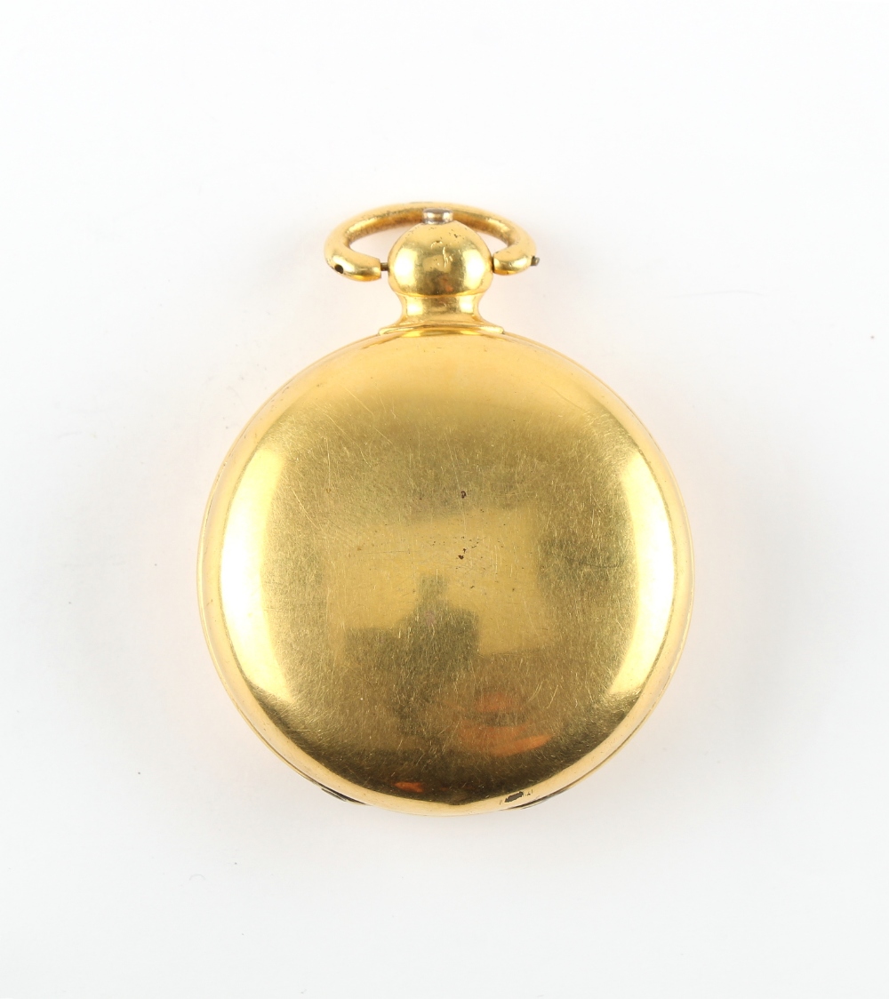 The Henry & Tricia Byrom Collection - a 19th century gilt hunter cased pocket watch, the verge fusee - Image 2 of 4