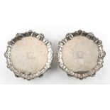 The Henry & Tricia Byrom Collection - a pair of early George III silver salvers, Elizabeth Cooke,