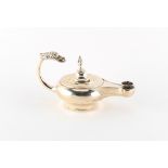 Property of a lady - a Victorian silver lighter modelled as a Roman oil lamp, Gibson & Langman,