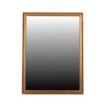 Property of a lady - a gilt rectangular framed wall mirror, 36 by 27.5ins. (91.5 by 70cms.).
