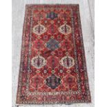 Property of a deceased estate - a Persian Sarouk rug, 111 by 64ins. (282 by 162cms.).