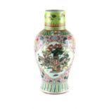 Property of a gentleman - a Chinese famille rose baluster vase, Guangxu period (1875-1908), with