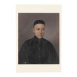 Chinese school, late 19th / early 20th century - PORTRAIT OF A CHINESE MAN - gouache on paper, 24 by