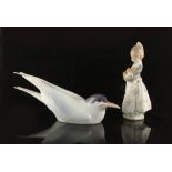 Property of a lady - a Royal Copenhagen model of a Tern, model number 076, 10.55ins. (26.8cms.)