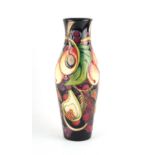 Property of a lady - a Moorcroft Queens Choice pattern vase, 10ins. (25.4cms.) high.