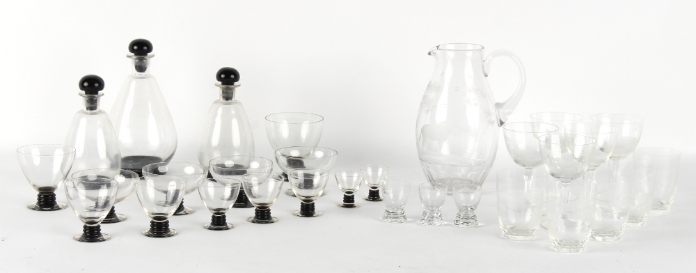 Property of a lady - Moser for Rowland Ward, London - a suite of safari glassware, comprising a