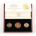 Property of a lady - a Royal Mint 1987 United Kingdom Gold Proof Set, number 02353, comprising a