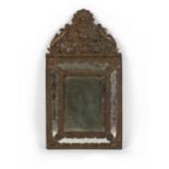 Property of a lady - a late 19th / early 20th century Dutch embossed brass marginal framed wall