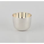 Property of a gentleman - a Victorian plain silver tumbler cup, Daniel & Charles Houle, London 1882,