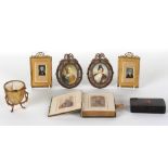 Property of a lady - a quantity of assorted items including a pair of 19th century portrait