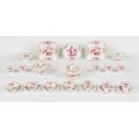 Property of a deceased estate - a mid 19th century English porcelain twenty-six piece tea set,
