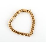 An 18ct yellow gold chain bracelet, approximately 12.7 grams.