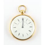 The Henry & Tricia Byrom Collection - a gold plated pocket pedometer, the dial signed 'PAYNE 163 NEW