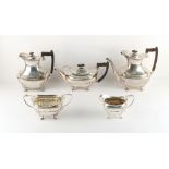 Property of a gentleman - an Edwardian silver four piece tea and coffee set, William Henry