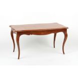 Property of a gentleman - an Italian mahogany serpentine sided rectangular topped occasional