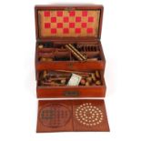 Property of a gentleman - an early 20th century mahogany cased games compendium, the case 17.