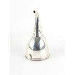 Property of a lady - a George III silver wine funnel, maker's mark rubbed, London 1805, 5.5ins. (