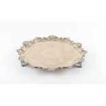 Property of a lady - a Victorian silver salver, with engraved presentation inscriptions, Daniel &